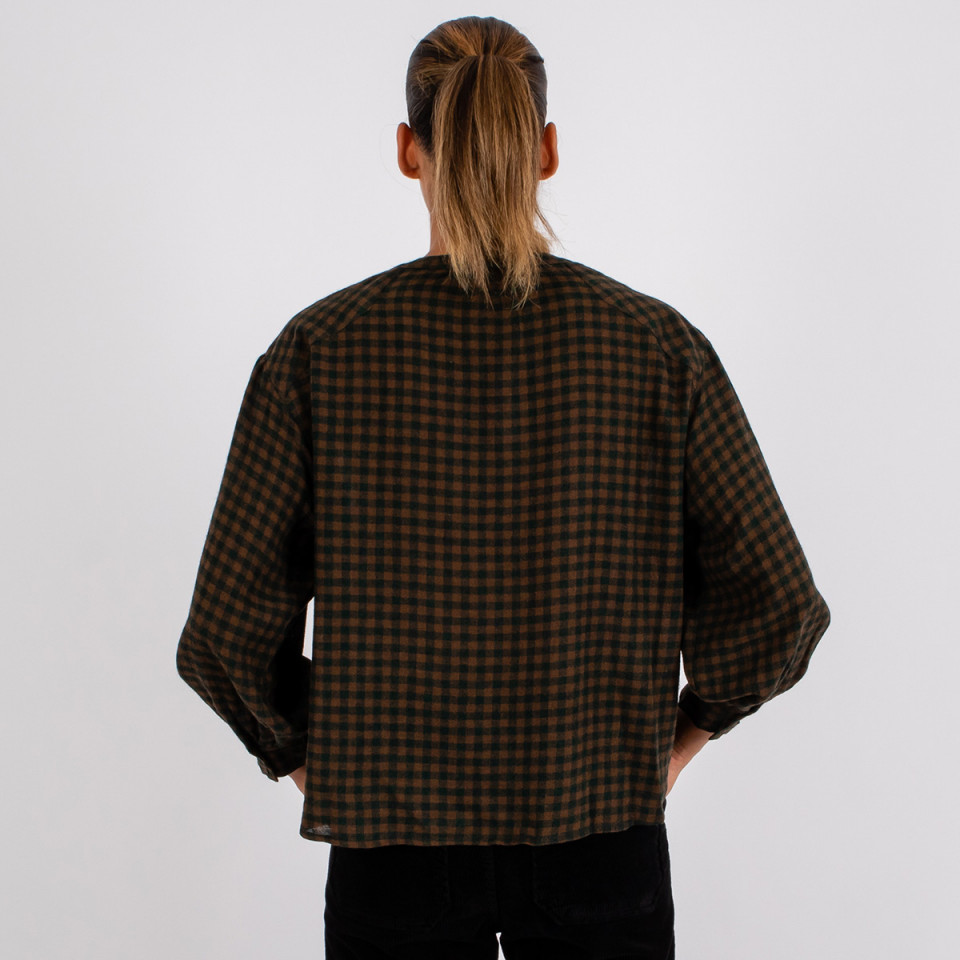 Chemise à carreaux bicolore Ticia
