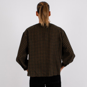 Chemise à carreaux bicolore Ticia