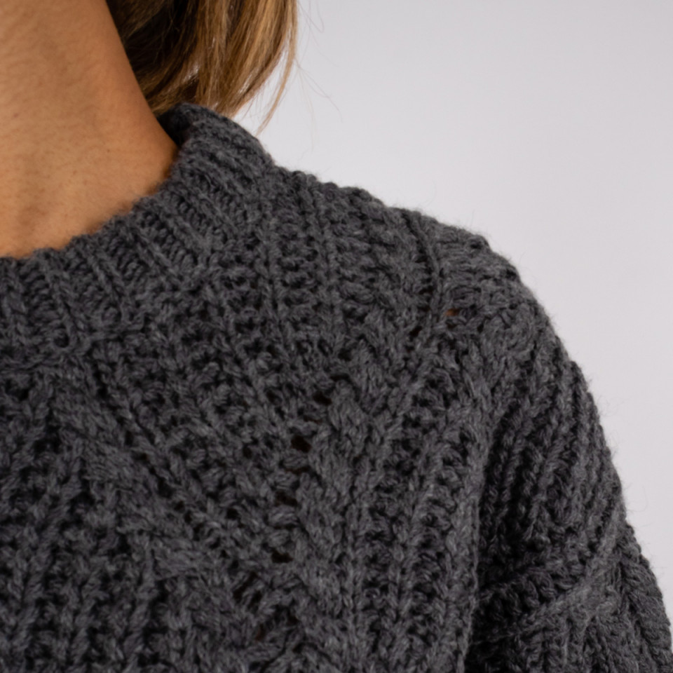 Pull avec torsade col rond Edith