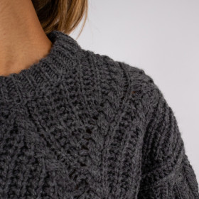 Pull avec torsade col rond Edith