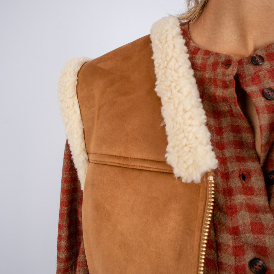 Veste sans manche réversible Carolina