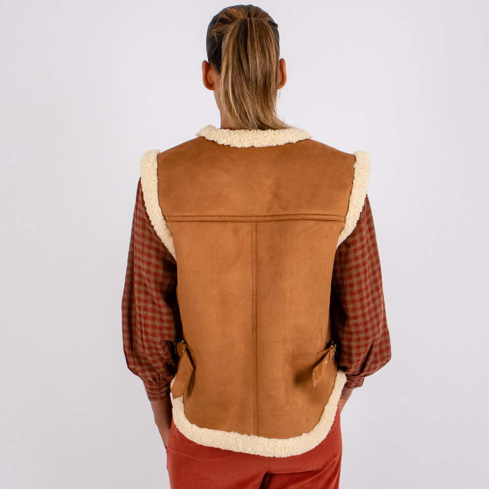 Veste sans manche réversible Carolina
