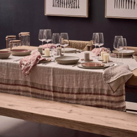 Nappe / plaid BRUNELLO en Lin - 170x130
