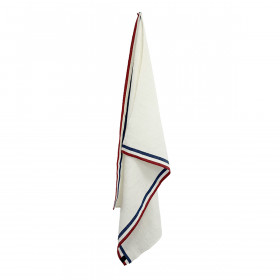 Torchon Lin et Coton Bordure Tricolore VENCE