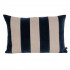 Housse de Coussin à Rayures Velours et Lin BRISBANE  