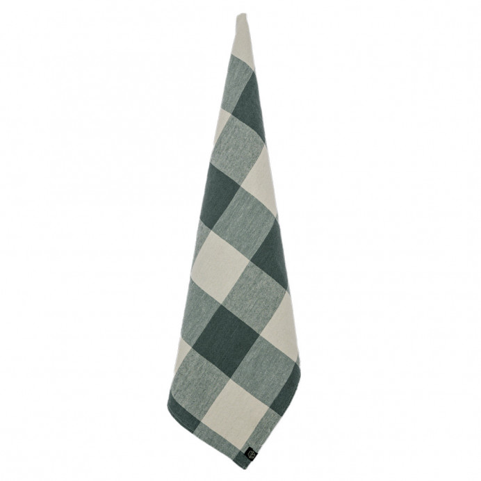 Harmony Textile - Haomy Torchon Gros Carreaux en Lin et Coton PALMA II