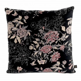 Housse de Coussin en Velours Fleuri OTTAWA  