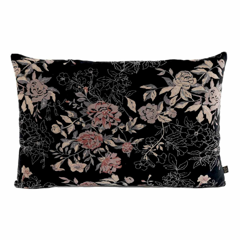 Housse de Coussin en Velours Fleuri OTTAWA  
