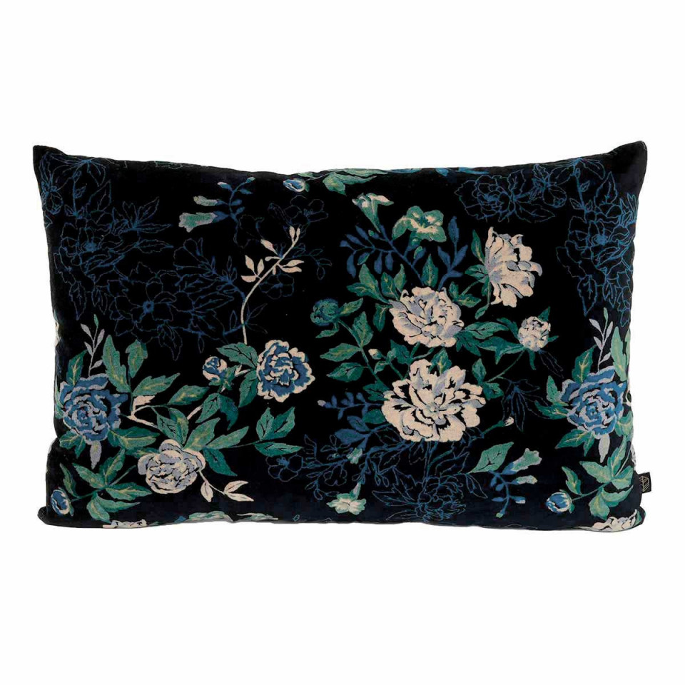 Housse de Coussin en Velours Fleuri OTTAWA  