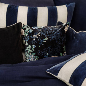 Housse de Coussin en Velours Fleuri OTTAWA  
