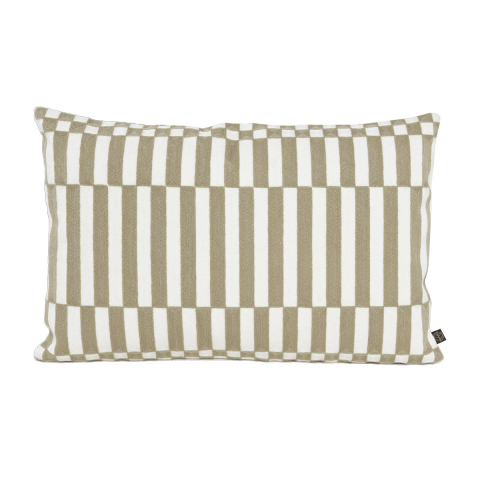 copy of Housse de Coussin CANCUN en Coton Brodé NOIR 