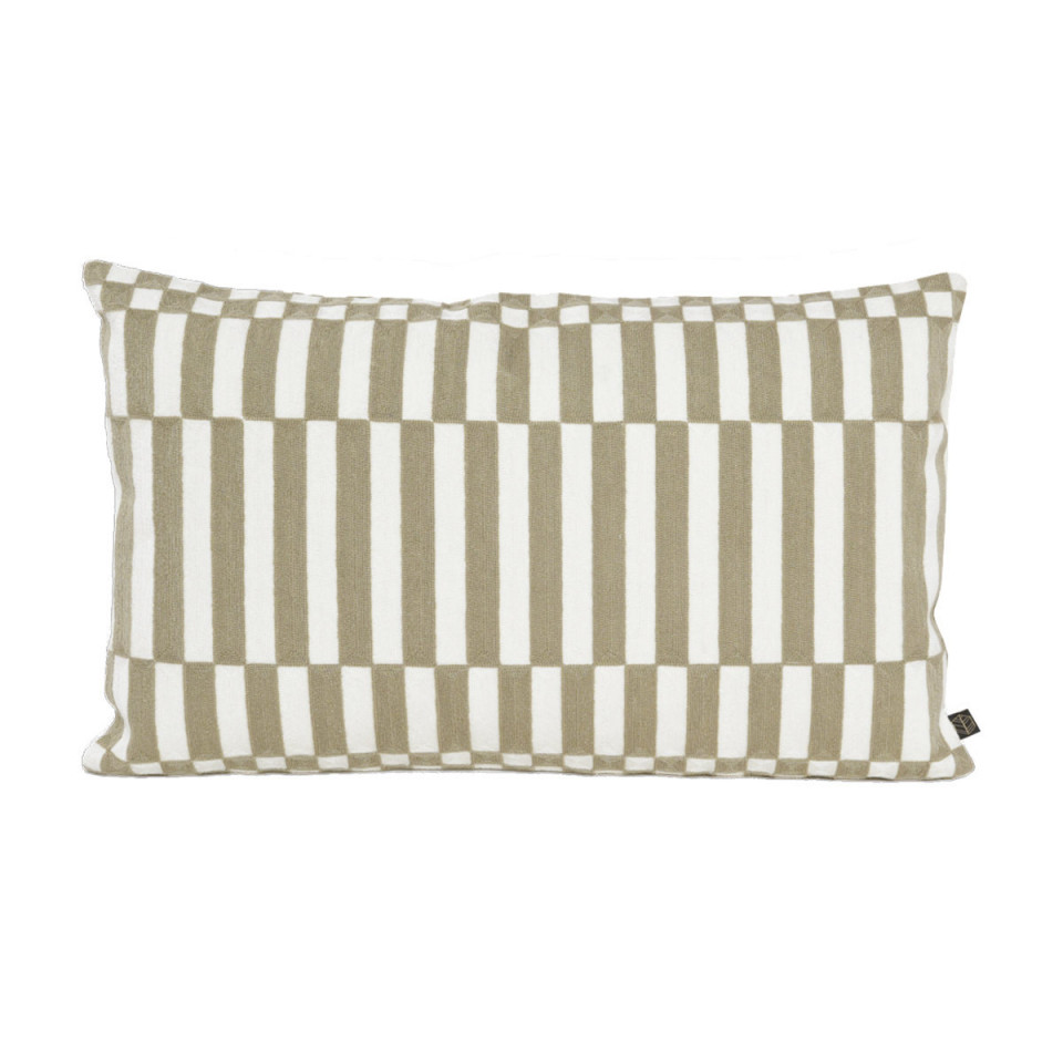 copy of Housse de Coussin CANCUN en Coton Brodé NOIR 
