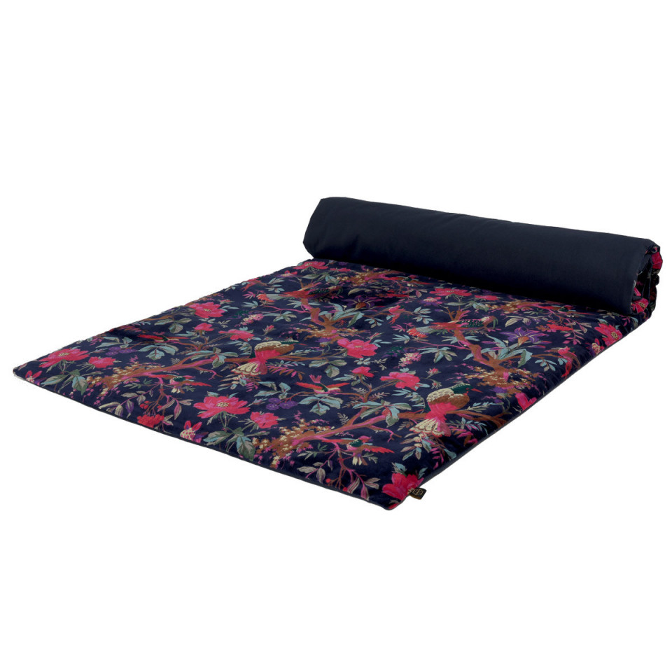 Housse d'Edredon BIRDY en Velours Couleur:Encre