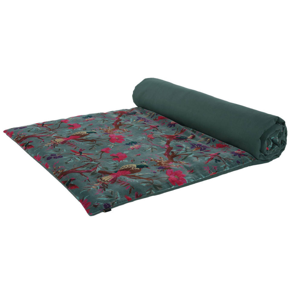 Housse d'Edredon BIRDY en Velours Couleur:Pigeon