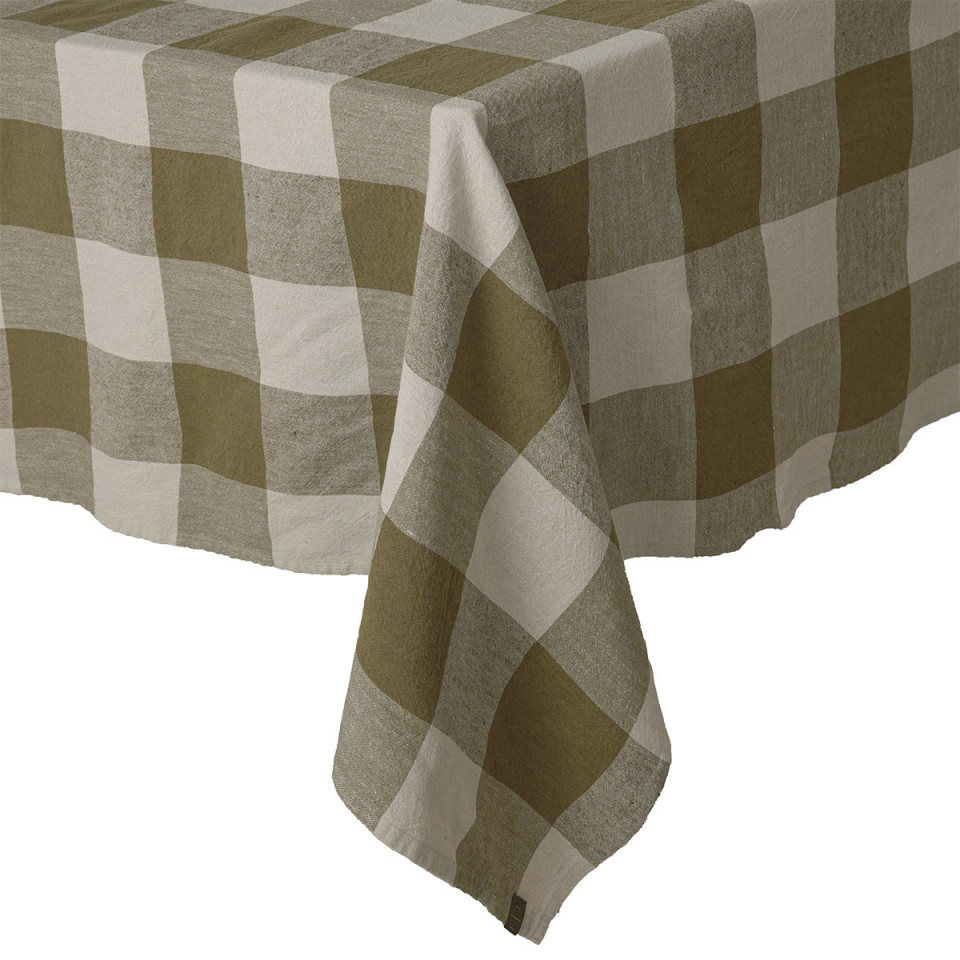 Nappe de Table à Gros Carreaux en Lin Lavé et Coton PALMA II