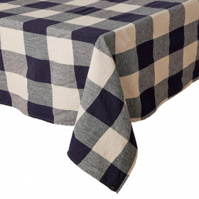 Nappe de Table à Gros Carreaux en Lin Lavé et Coton PALMA II