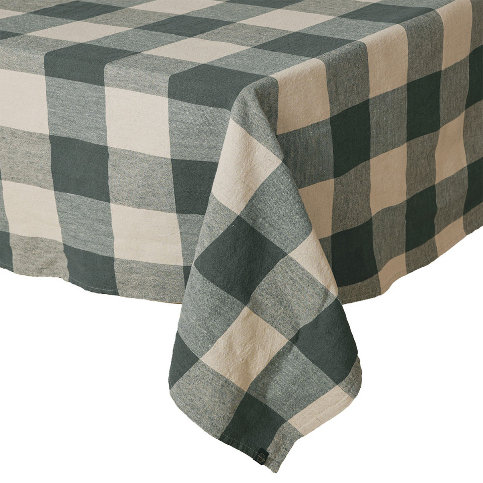 Nappe de Table à Gros Carreaux en Lin Lavé et Coton PALMA II