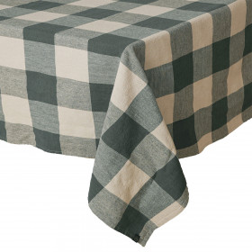 Nappe de Table à Gros Carreaux en Lin Lavé et Coton PALMA II