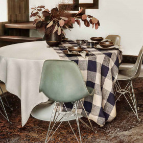 Nappe de Table à Gros Carreaux en Lin Lavé et Coton PALMA II