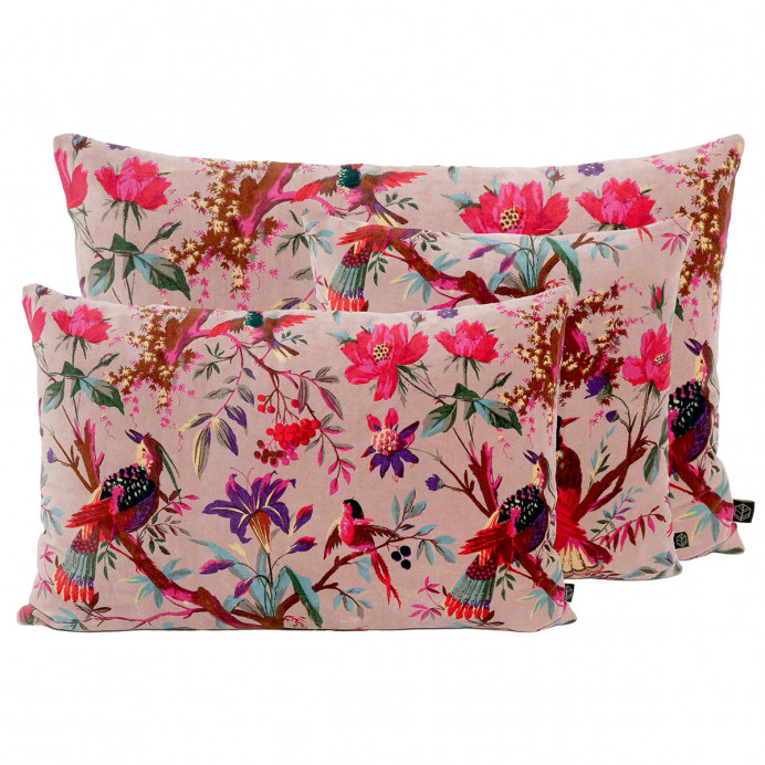 Harmony Textile - Haomy Housse de Coussin BIRDY en Velours