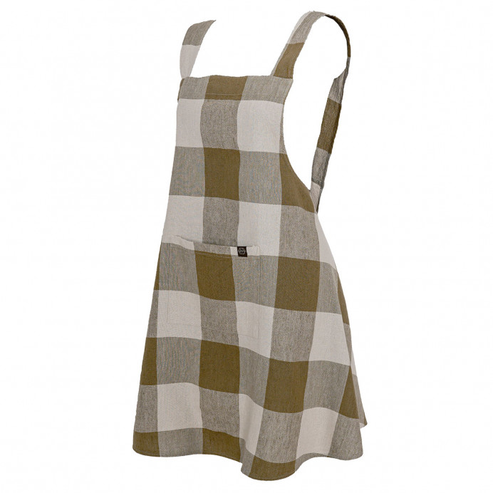 Harmony Textile - Haomy Tablier de Cuisine PALMA II en Lin Lavé