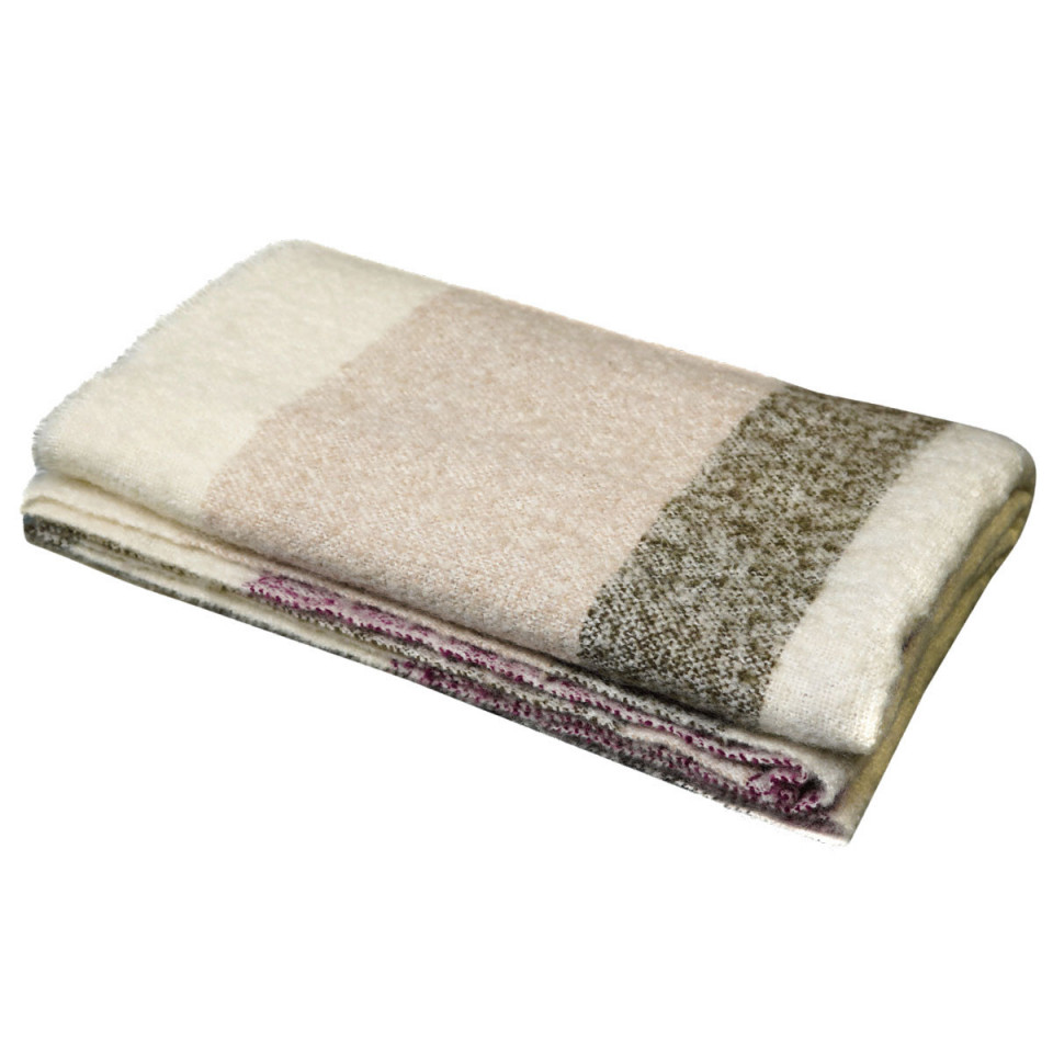 Plaid Rayé en Laine CALYPSO 