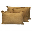 Housse de Coussin Unie et frangée ASPEN en Laine et Fibres Mixtes
