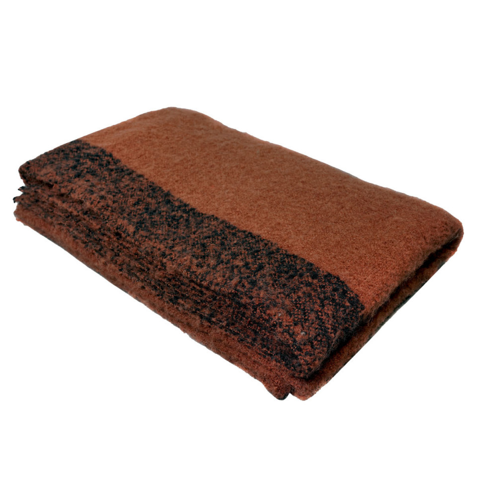 Plaid Doux ASPEN en Laine et Fibres Mixtes - 130x200 