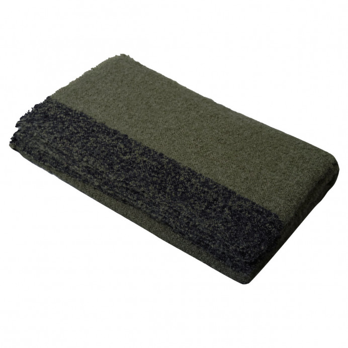 Harmony Textile - Haomy Plaid Doux ASPEN en Laine et Fibres Mixtes ...