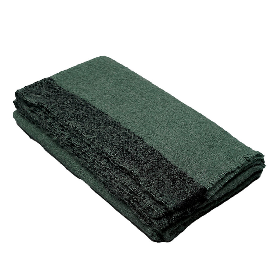 Plaid Doux ASPEN en Laine et Fibres Mixtes - 130x200 