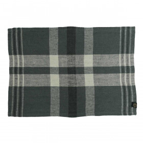 Serviette de Table en Lin et Coton à Carreaux AALBORG - Plusieurs Tailles et Coloris Disponibles 
