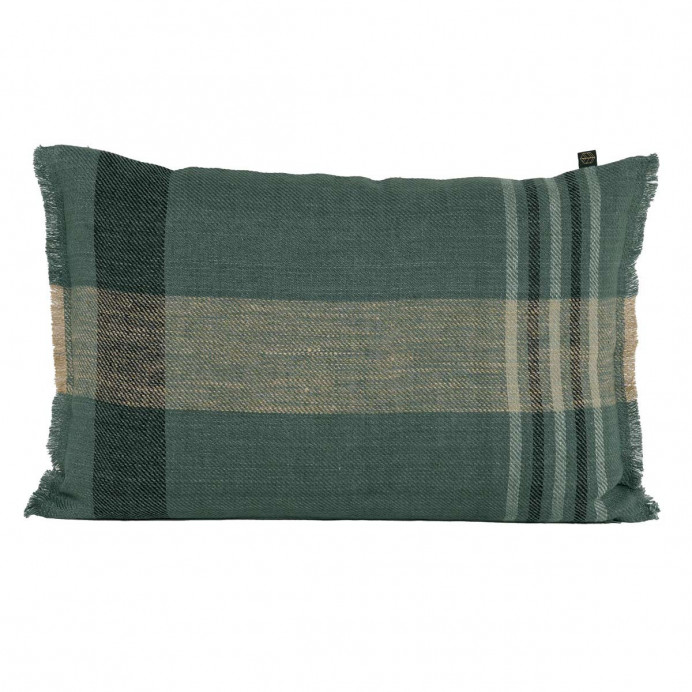 Harmony Textile - Haomy Housse de Coussin en Lin et Coton à Carreau...