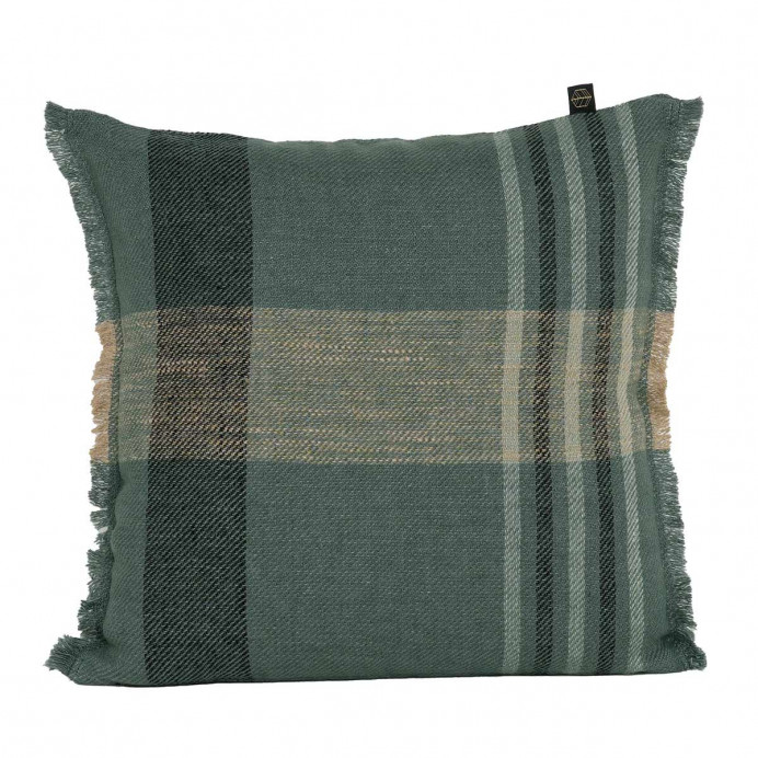 Harmony Textile - Haomy Housse de Coussin en Lin et Coton à Carreau...