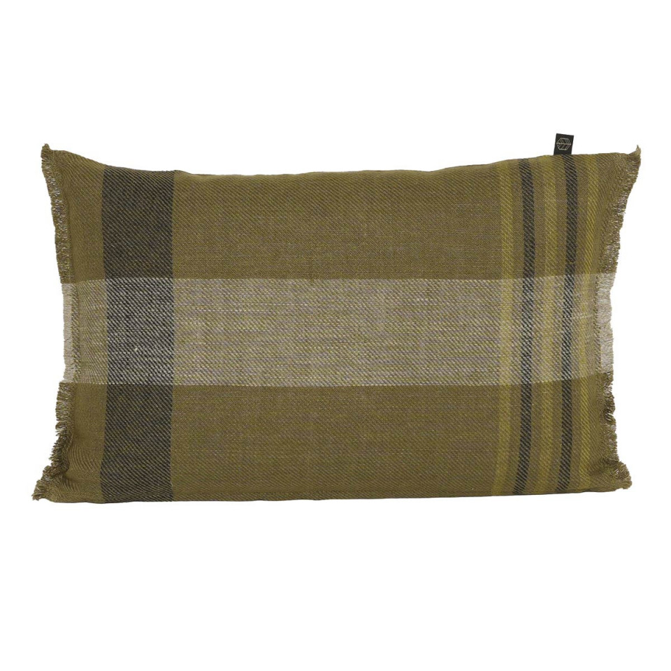 Housse de Coussin en Lin et Coton à Carreaux AALBORG - Disponible en Plusieurs Tailles et Coloris  