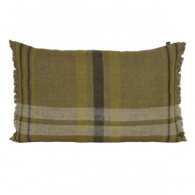 Housse de Coussin en Lin et Coton à Carreaux AALBORG - Disponible en Plusieurs Tailles et Coloris  
