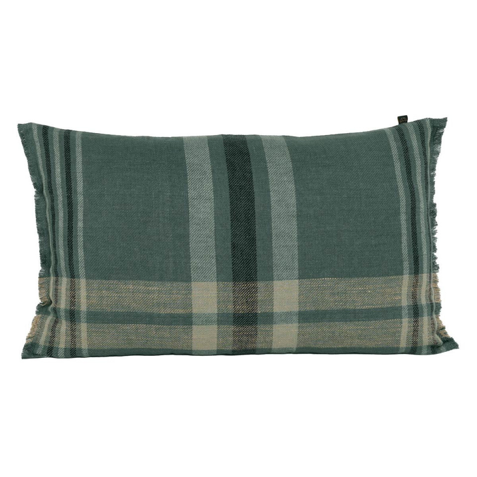 Housse de Coussin en Lin et Coton à Carreaux AALBORG - Disponible en Plusieurs Tailles et Coloris  