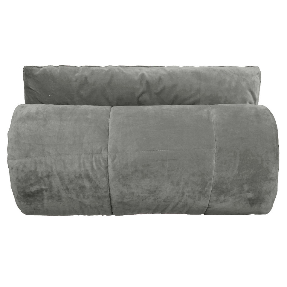 Couvre Lit MOKI en Velours Matelassé Doublé Microfibre Couleur:Brume 