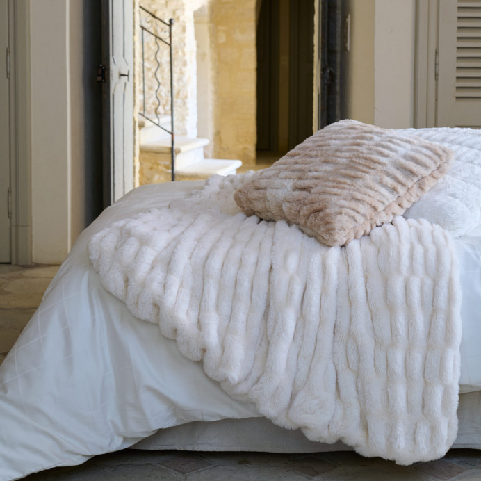 Vent du Sud Plaid ZIBELINE Fausse Fourrure 150X200