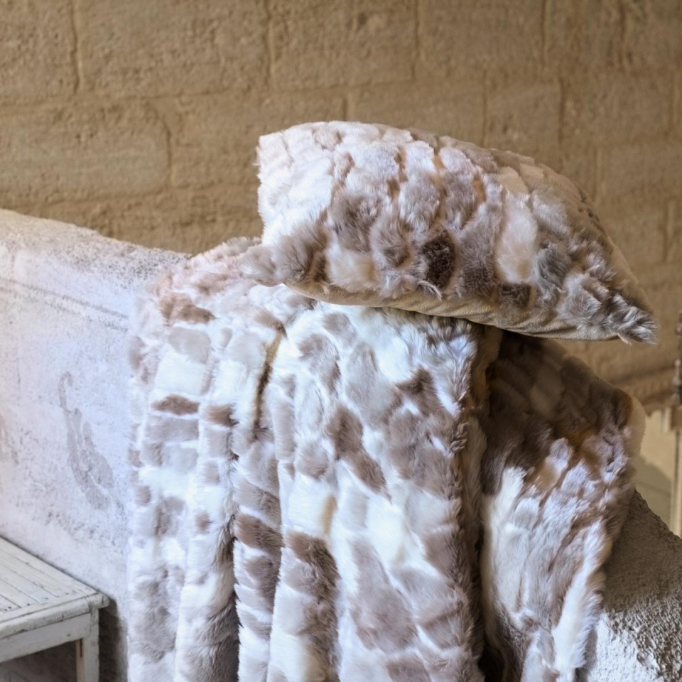 Plaid LYNX Fausse Fourrure 150X200 