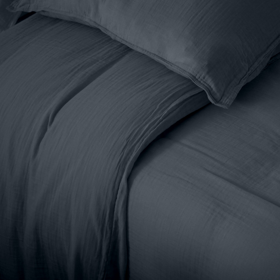 Drap Plat MILOS en Gaze de Coton - 270X300 