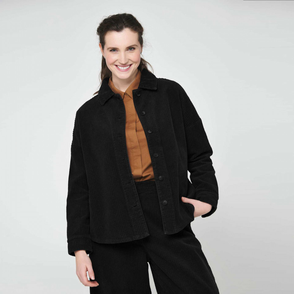 Veste surchemise en velours BRUME