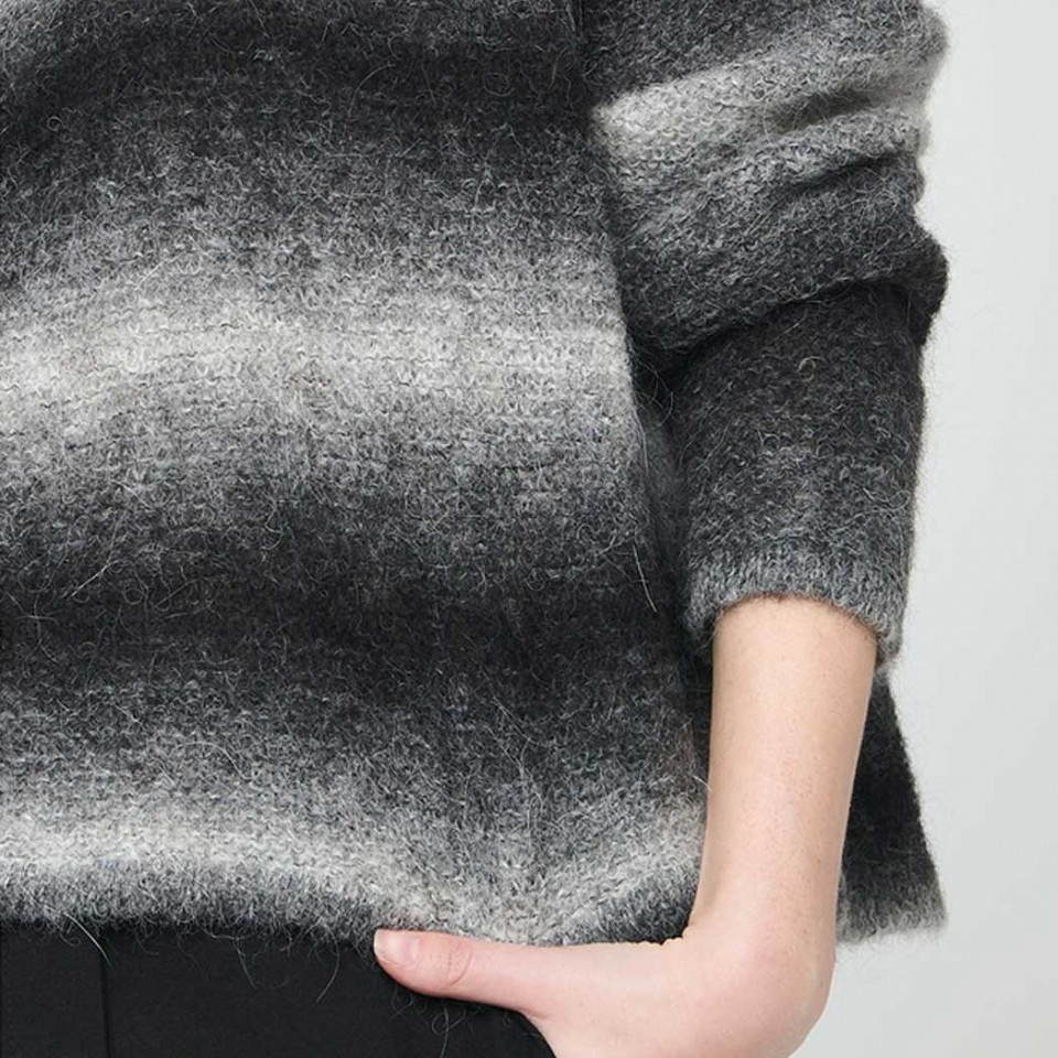 Pull Col Rond en Mohair QUERCUS