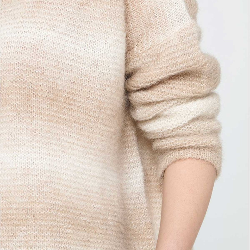 Pull Col Rond en Mohair QUERCUS