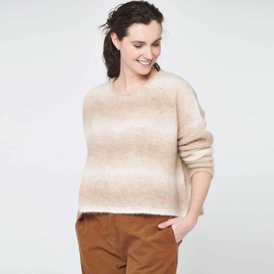 Pull Col Rond en Mohair QUERCUS