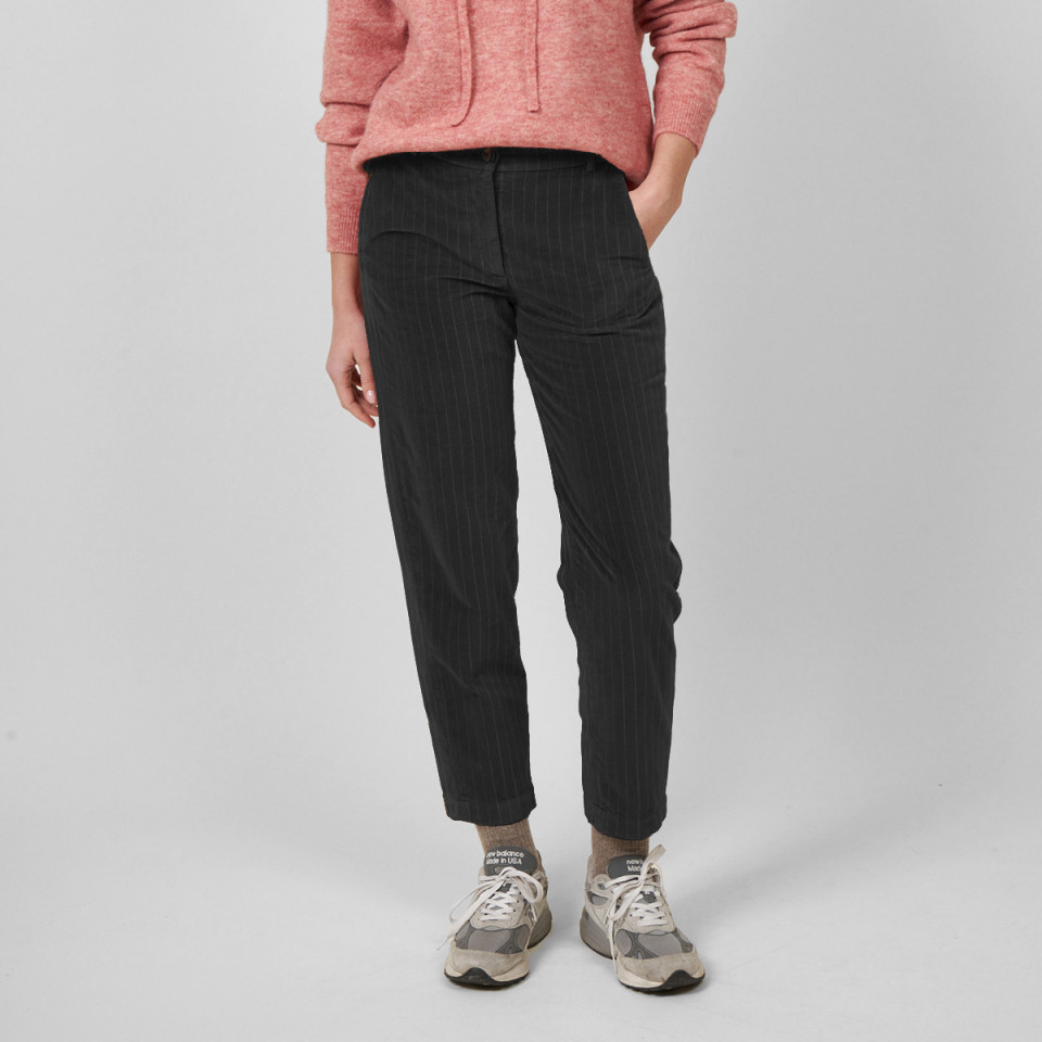 Pantalon à rayures en coton Perfect