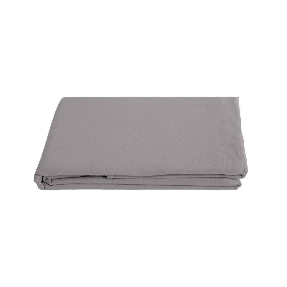 Drap Plat PALACE en Coton Lavé   