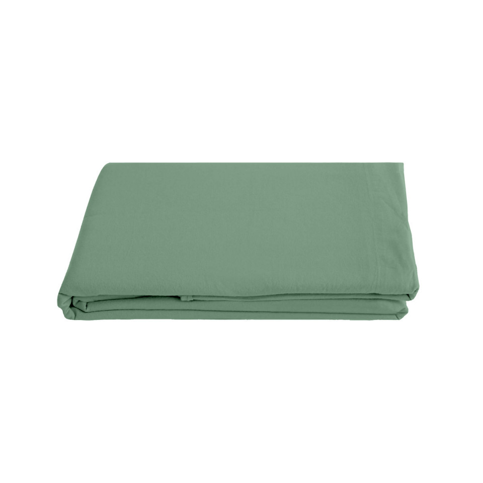 Drap Plat PALACE en Coton Lavé   