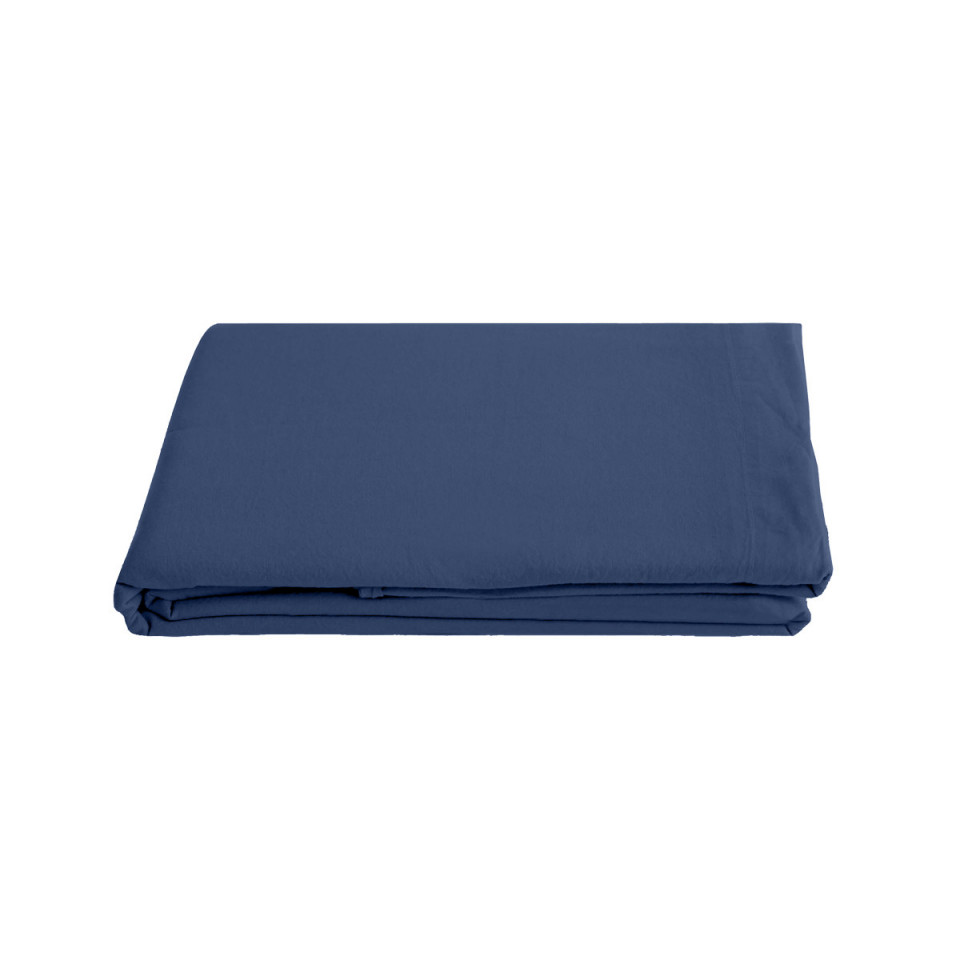 Drap Plat PALACE en Coton Lavé   