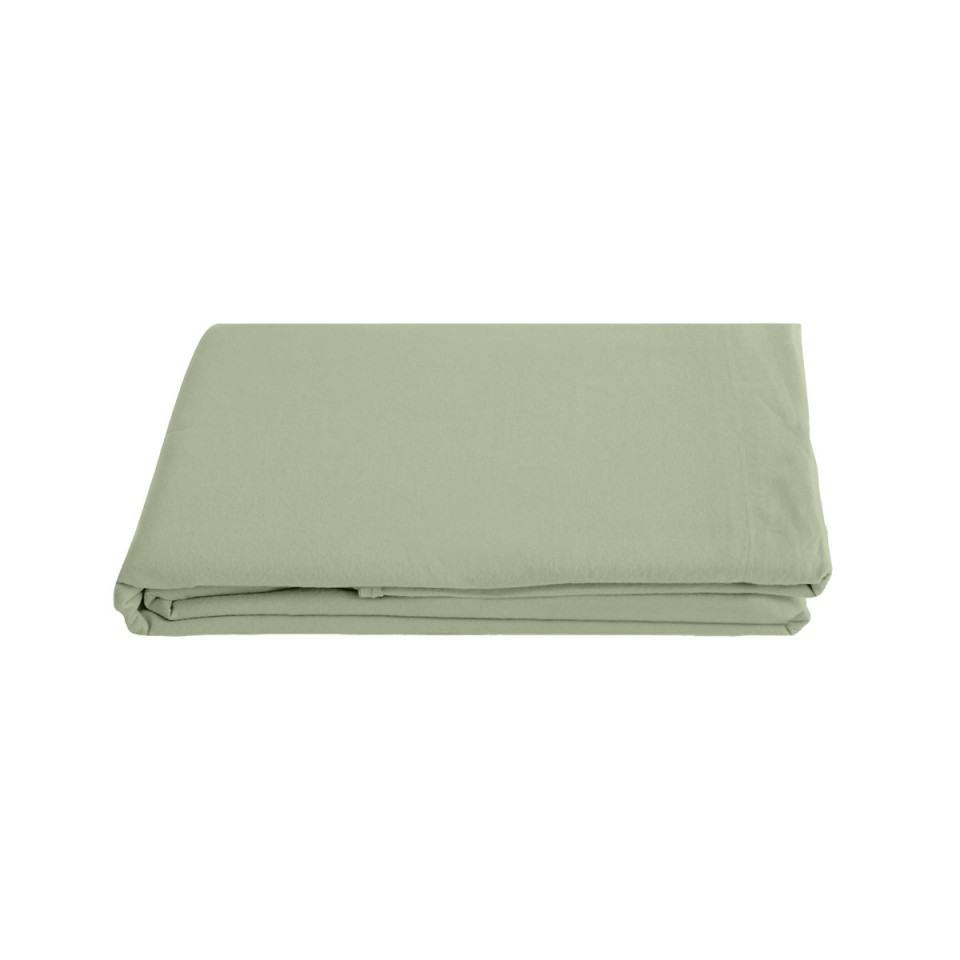 Drap Plat PALACE en Coton Lavé   
