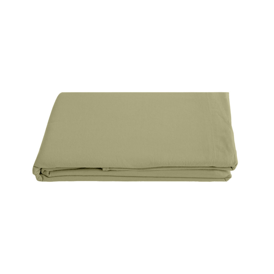 Drap Plat PALACE en Coton Lavé   